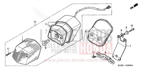 FEU ARRIERE VT125C1 de 2001